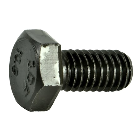 Midwest Fastener Class 10.9, M6-1.00 Hex Head Cap Screw, Plain Steel, 12 mm L, 25 PK 73748